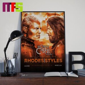 Cody Rhodes vs Aj Styles II WWE Clash At The Castle Scotland 2024 Home Decor Poster Canvas