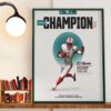 Congrats Bryson Dechambeau 2X US Open Champions Wall Art Decor Poster Canvas