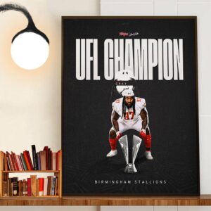 Congrats Derwin Gray Is The 2024 UFL Champions Wall Art Decor Poster Canvas