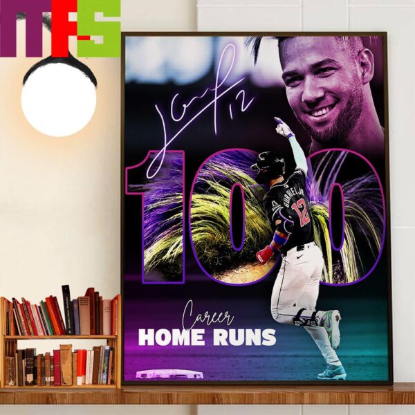 Congrats Lourdes Gurriel Jr 100 Home Runs In Career Decor Wall Art Poster Canvas
