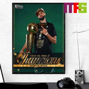 Congrats To Boston Celtics Derrick White 2024 NBA Champions Home Decor Poster Canvas