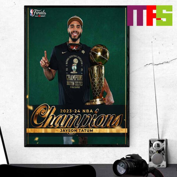 Congrats To Boston Celtics JaysonTatum 2024 NBA Champions Home Decor Poster Canvas