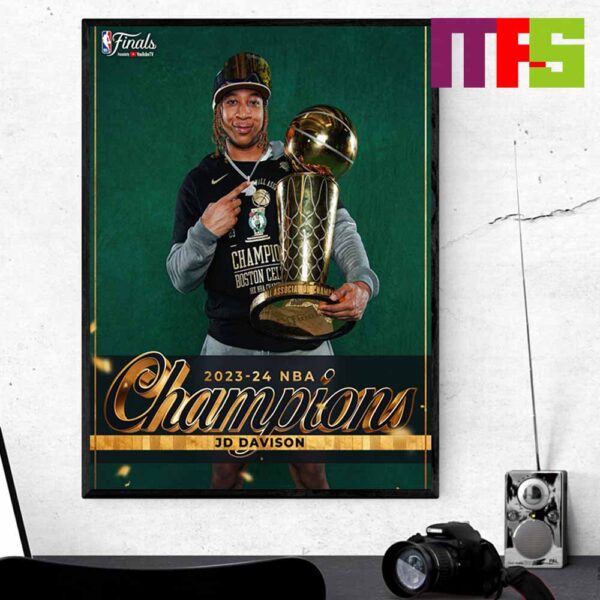 Congrats To Boston Celtics Jd Davison 2024 NBA Champions Home Decor Poster Canvas