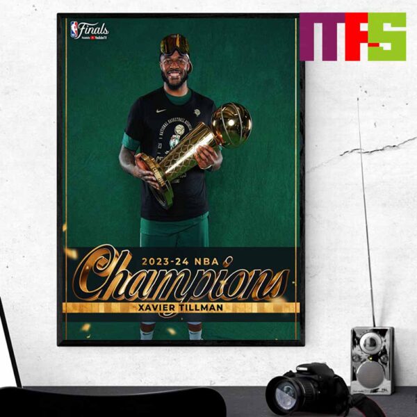 Congrats To Boston Celtics Xavier Tillman 2024 NBA Champions Home Decor Poster Canvas