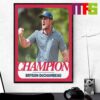 Congrats To Bryson DeChambeau Win US Open Golf 2024 Home Decor Poster Canvas