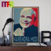 Congrats To India Elections 2024 Prime Minister Narendra Modi Winning Home Decor Poster Canvas