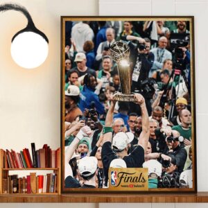Congrats To The 2023-2024 NBA Champion Are Boston Celtics Wall Art Decor Poster Canvas