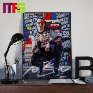 Congratulations Austin Cindric Claims Victory In Nascar Cup 2024 Home Decor Poster Canvas
