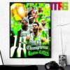 Congratulations To Boston Celtics Are NBA Champions 2024 Xavier Tillman Home Decor Poster Canvas