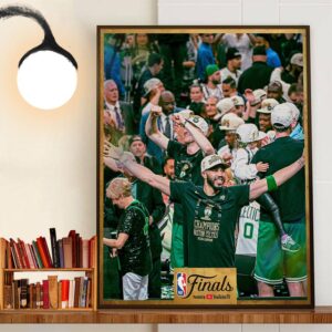 Congratulations To Boston Celtic Jayson Tatum Is An NBA Champions 2024 Wall Art Decor Poster Canvas