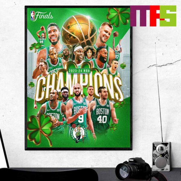 Congratulations To Boston Celtics Are NBA Champions 2024 Home Decor Poster Canvas