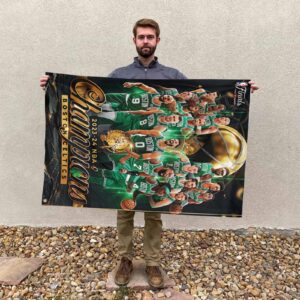 Congratulations To Boston Celtics Are The 2023-2024 NBA Champions Outdoor Garden House Flag