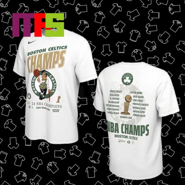 Congratulations To Boston Celtics Winner NBA Champions 2024 Two Sided T-Shirt