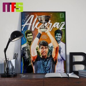 Congratulations To Carlos Alcaraz The Youngest Man To Win A Major Final On All Three Surfaces Home Decor Poster Canvas Congratulations To Carlos Alcaraz The Youngest Man To Win A Major Final On All Three Surfaces Home Decor Poster Canvas