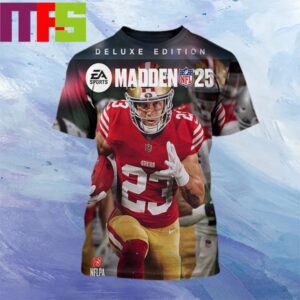 Congratulations To Christian McCaffrey Is Officially The Madden NFL 25 Cover Athlete All Over Print Shirt