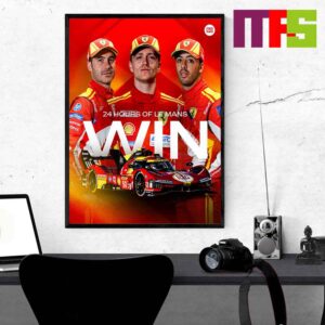 Congratulations To Ferrari Hypercar Winner At Le Mans 2024 Repeat History Home Decor Poster Canvas Congratulations To Ferrari Hypercar Winner At Le Mans 2024 Repeat History Home Decor Poster Canvas