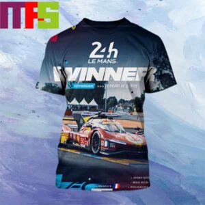 Congratulations To Ferrari Hypercar Repeat History At Le Mans 2024 All Over Print Shirt