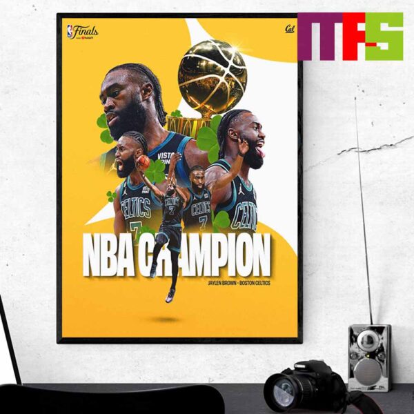 Congratulations To Jaylen Brown Boston Celtics Are NBA Champions 2024 Home Decor Poster Canvas