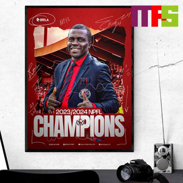 Congratulations To Rangers International Are Champions Of The 2023-24 NPFL Champions Home Decor Poster Canvas