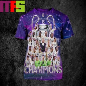 Congratulations To Real Madris Win UEFA Champions League The 2023-2024 All Over Print Shirt