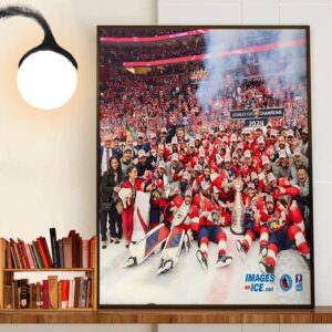 Congratulations To The Florida Panthers On Winning The 2024 Stanley Cup Champions Decor Wall Art Poster Canvas