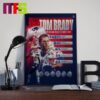 Congratulations To Tom Brady 2024 Patriots Hall Of Fame Inductee Home Decor Poster Canvas