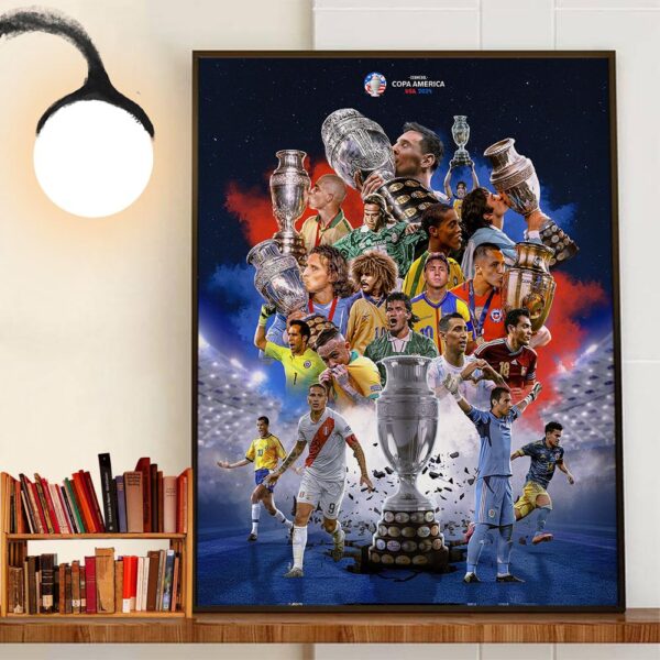 Conmebol Copa America USA 2024 Official Poster For More Moments Of Champions Wall Art Decor Poster Canvas