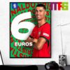 Cristiano Ronaldo UEFA Euro 2024 Captained His Side To Victory In Portugal Win Home Decor Poster Canvas