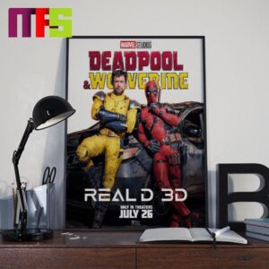 Deadpool And Wolverine In RealD 3D Release On July 26th 2024 Home Decor Poster Canvas