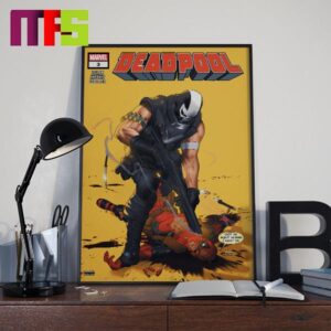 Deadpool Marvel Comic On June 12th 2024 Chapter 3 Deadpool Vs Crossbones Home Decor Poster Canvas