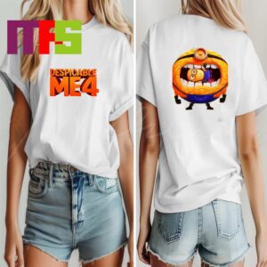Despicable Me 4 Universal Studios 2024 Add Five Mega Minions Two Sided T-Shirt
