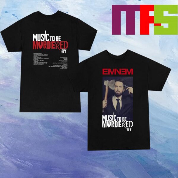 Eminem Slim Shady Music To Be Murdered By Merchandise Two Sided T-Shirt