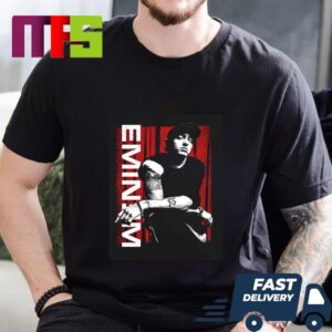 Eminem Slim Shady Red And White Eminem Graphic Printed On A Black Graphic Lean T Shirt Eminem Slim Shady Red And White Eminem Graphic Printed On A Black Graphic Lean T Shirt