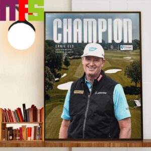 Ernie Els 2024 Principal Charity Classic Tournament Champion Decor Wall Art Poster Canvas