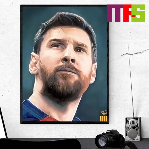 FC Barcelona Congrats To Lionel Messi Birthday Goat Artwork Home Decor Poster Canvas