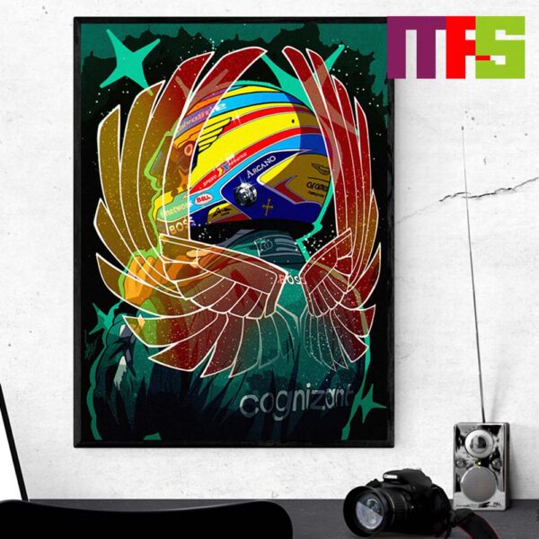 Fernando Alonso For Upcoming Spanish GP 2024 Home Decor Poster Canvas