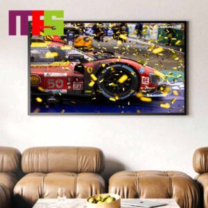 Ferrari Take Dramatic Victory In 2024 Le Mans Home Decor Poster Canvas Ferrari Take Dramatic Victory In 2024 Le Mans Home Decor Poster Canvas