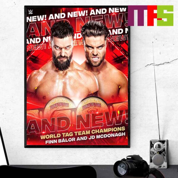 Finn Balor And Jd Mcdonagh They Are The Champions Home Decor Poster Canvas