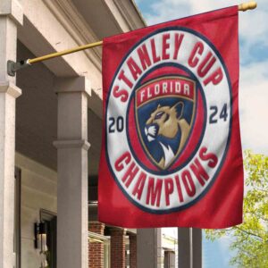 Florida Panthers The Stanley Cup Champions 2024 Garden House Flag