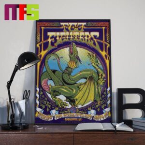 Foo Fighter Charlotte PNC Music Pavilion On May 9th 2024 Home Decor Poster Canvas