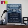 Foo Fighter Raleigh Coastal Credit Union Music Park On May 7th 2024 Home Decor Poster Canvas