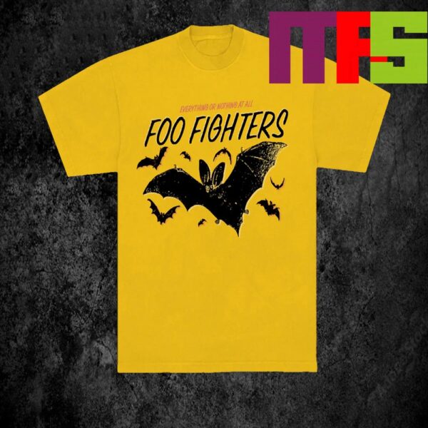 Foo Fighter Everything Or Nothing At All Tour 2024 Bat Essential T-Shirt