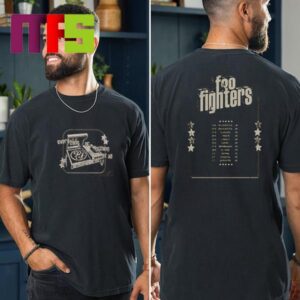 Foo Fighter Everything Or Nothing At All Tour 2024 Record Player Two Sided T-Shirt