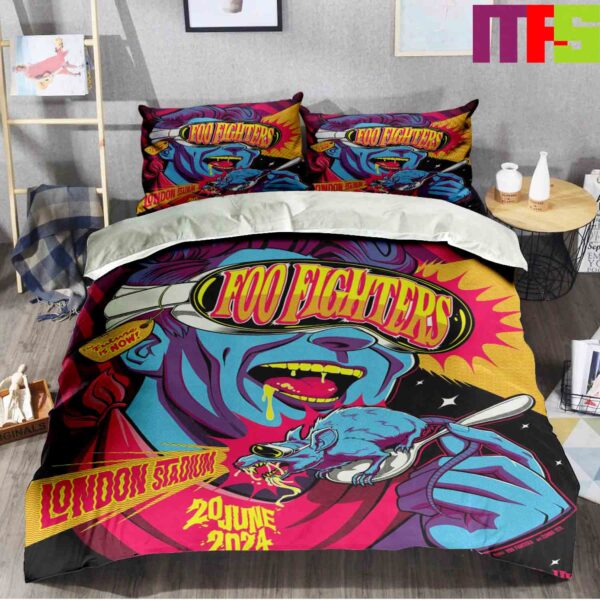 Foo Fighters At London Stadium On June 20th 2024 The Future Is Now Bedding Set