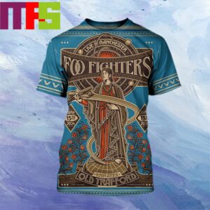 Foo Fighters At Manchester Round 2 Emirates Old Trafford On June 15th 2024 All Over Print Shirt