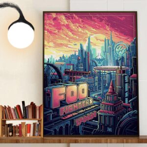 Foo Fighters Tonight At Hampden Park Glasgow Scotland June 17th 2024 Wall Art Decor Poster Canvas