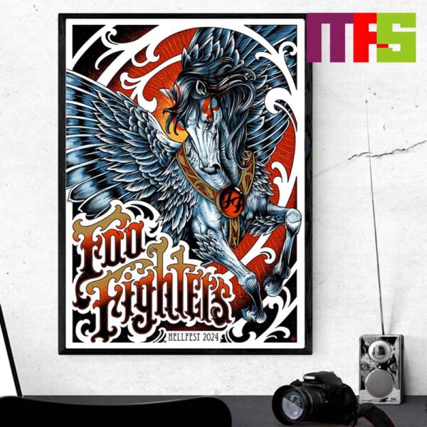 Foo Fighters Tonight At Hellfest Open Air Festival On June 30th 2024 Home Decor Poster Canvas