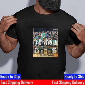 Game 5 Final Score The Boston Celtics Are The 2023-24 NBA Champions Essential T-Shirt