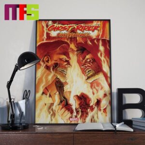 Ghost Rider Final Vengeance Marvel Comic On July 10th 2024 Chapter 5 Johny Blaze vs The Hood Home Decor Poster Canvas