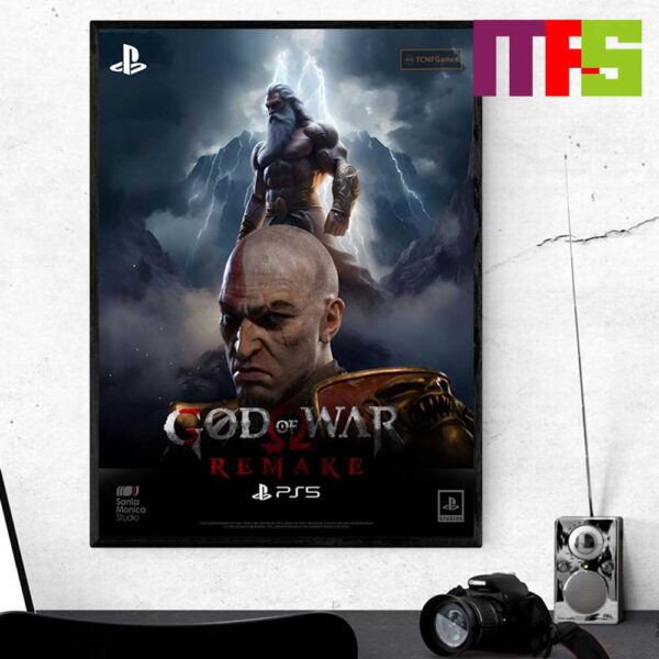 God Of War Remake Remaster PS5 The 20th Anniversary Home Decor Poster Canvas